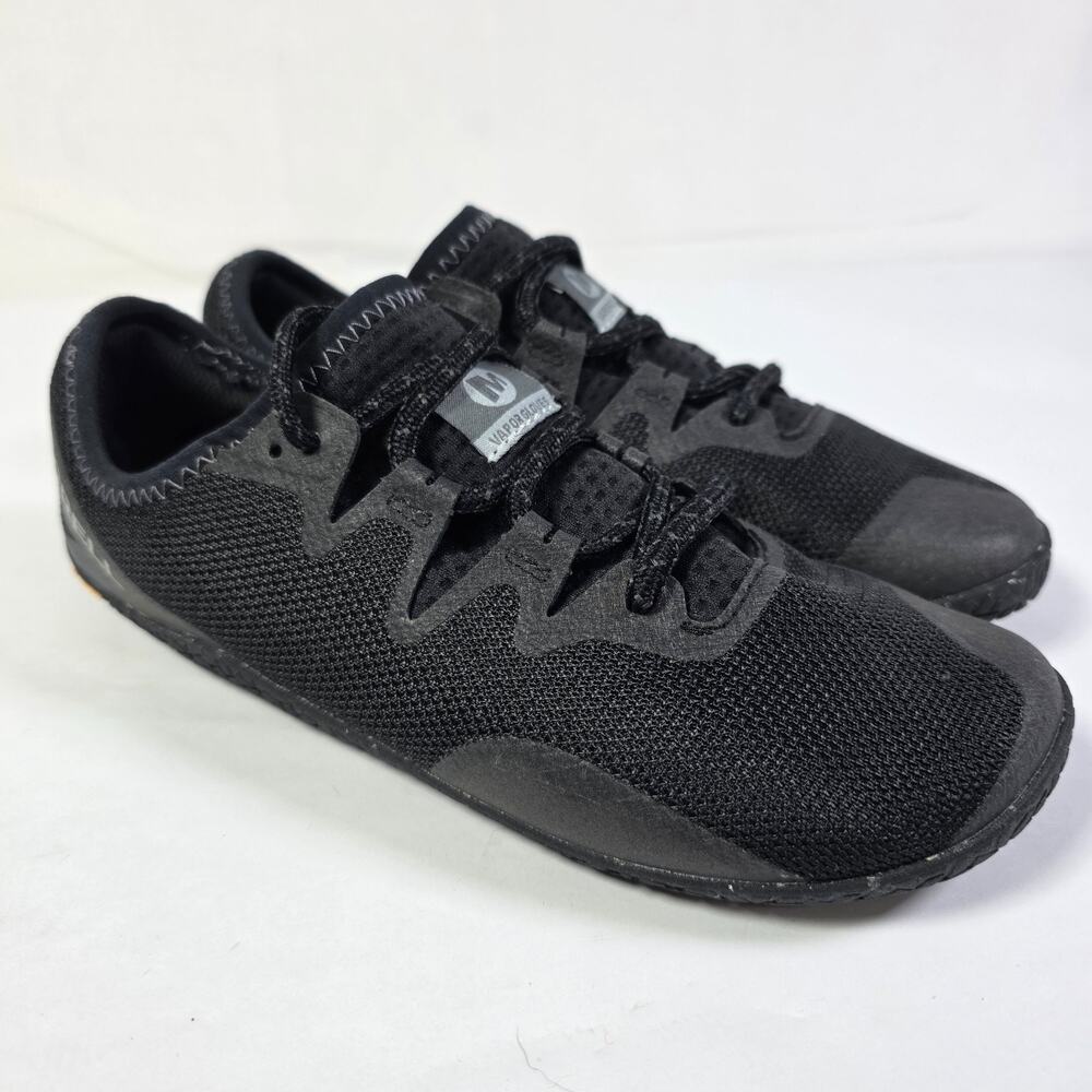 Merrell Vapor Glove 5 Womens Size 7 Black Barefoot Minimalist Trail Running Shoe